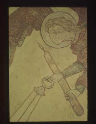 3. Joch, Südseite: Petrus mit zwei Engeln