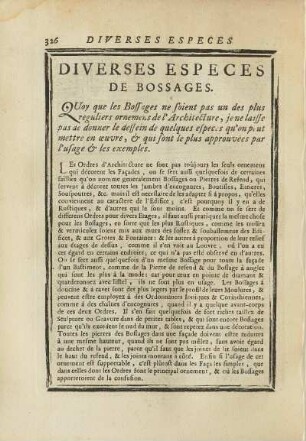Diverses Especes de Boassages