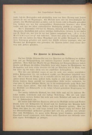 Die Spanier in Südamerika.