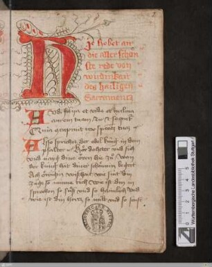 Marquard von Lindau : Eucharistie-Traktat