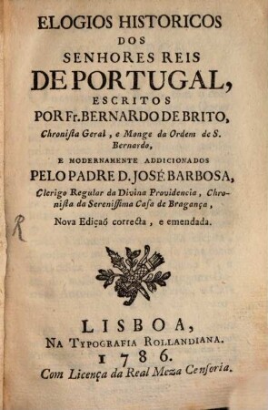 Elogios Historicos dos Reis de Portugal