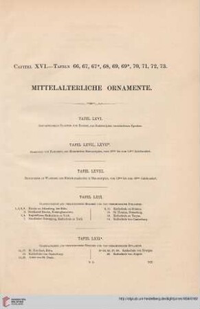 Capitel XVI: Mittelalterliche Ornamente