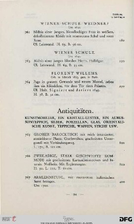 Antiquitäten (Nr. 765-830)