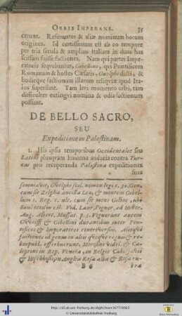 De Bello sacro, seu Expeditione in Palaestinam.