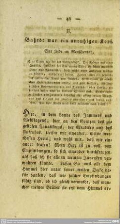 II. Bahrdt war ein unruhiger Kopf