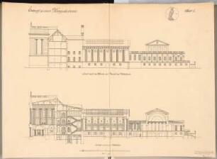 Kriegsakademie Schinkelwettbewerb 1911: Schnitte 1:150
