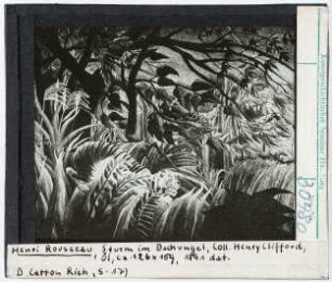 Henri Rousseau: Sturm im Dschungel. Coll. Henry Clifford