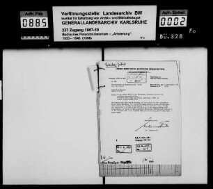 Eichberg, Julius, Schmuckwarengroßhandlung Pforzheim Erwerber: Karl Rupp Pforzheim -Frament-