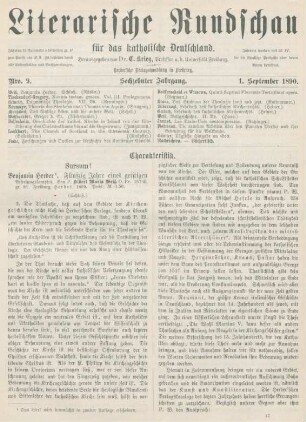 257-262 Sursum! : Benjamin Herder (Schluß)