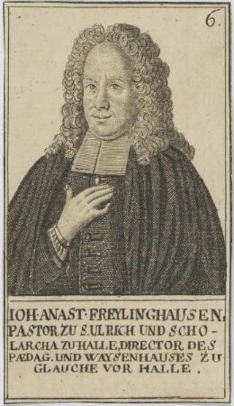 Bildnis des Ioh. Anast. Freylinghausen