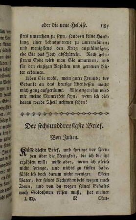 Der sechsunddreysigste Brief. Von Julien. - Der fünfundvierzigste Brief. An Julien.
