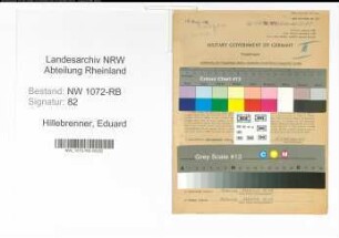 Entnazifizierung Eduard Hillebrenner , geb. 28.05.1902 ()
