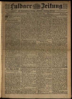 1899: Fuldaer Zeitung