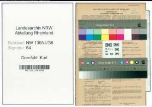 Entnazifizierung Karl Dornfeld , geb. 24.01.1899 (Kaufmann)