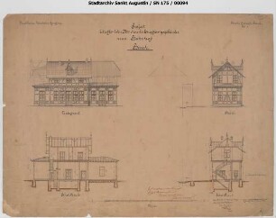 Beuel, Bahnhof, Projekt, betreffend Neubau eines Empfangsgebäudes