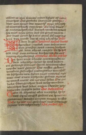 Geburt Johannes' des Täufers