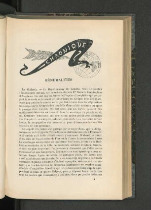 Généralités.