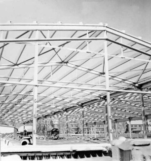 Bau der Halle VI auf dem Gelände der Bundesanstalt für Wasserbau Karlsruhe (BAW)