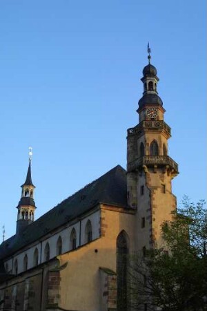 Frankreich. Alsace. Bas Rhin. Molsheim. Pfarrkirche und ehemalige Jesuitenkirche. Aussenaufnahme