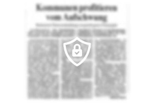 Kommunen profitieren vom Aufschwung