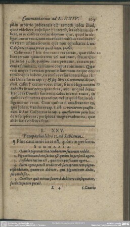 L. XXV. Pomponius libro 11. ad Sabinum