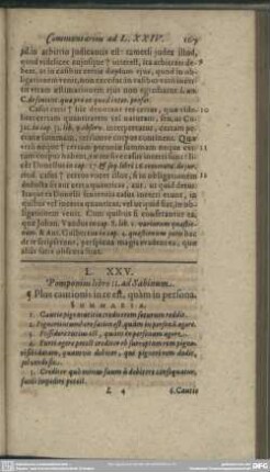 L. XXV. Pomponius libro 11. ad Sabinum