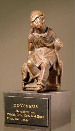 Römische Statuette des sitzenden Odysseus