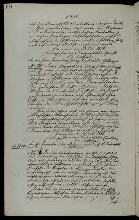 Schenkung der Pflanzensammlung des verstorbenen Professors Meyer durch Georg V.