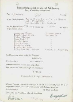Heudorfer, Fritz