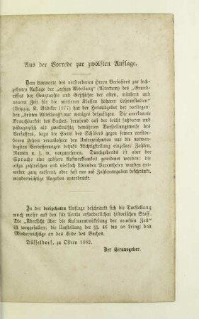 Aus der Vorrede zur zwölften Auflage