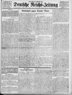 Deutsche Reichs-Zeitung. 1871-1934