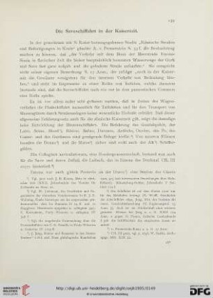 8: Die Saveschiffahrt in der Kaiserzeit