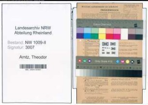 Entnazifizierung Theodor Arntz , geb. 19.07.1914 (Kaufmann)