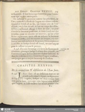 Chapitre XXXVIII. De la composition & distillation de l'Eau forte