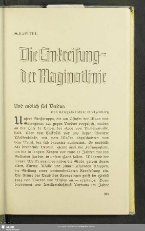 8. Kapitel. Die Einkreisung der Maginotlinie