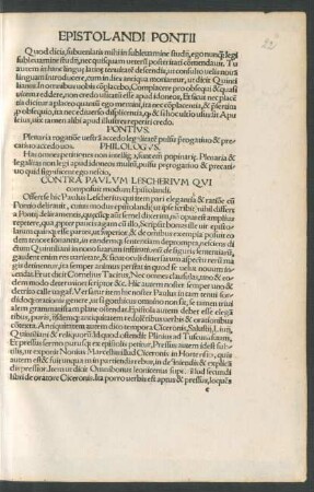 Contra Paulum Lescherium Qui composuit modum Epistolandi.