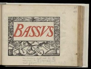Opus decem missarum quatuor vocum. Bassus