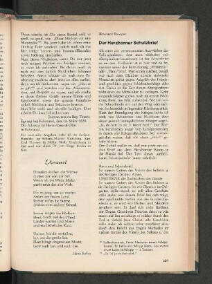 Der Herzhorner Schutzbrief