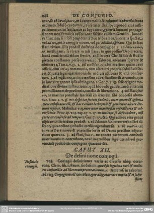 Caput XII. De definitione conjugii