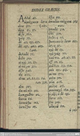 Index Graecus