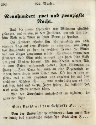 Neunhundert zwei und zwanzigste Nacht