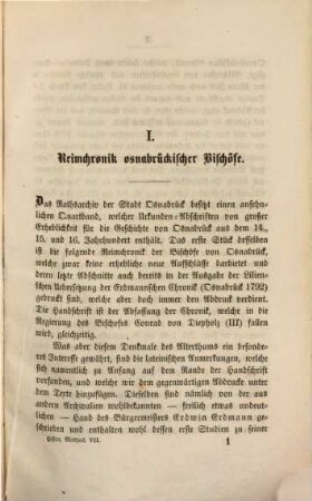 Mittheilungen des Historischen Vereins zu Osnabrück. 7. 1864