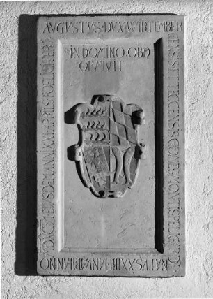 Wappenstein eines Prinzen aus dem Hause Württemberg