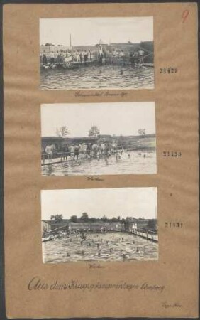 Kriegsgefangenenlager Amberg (Schwimmbad, Sommer 1917)