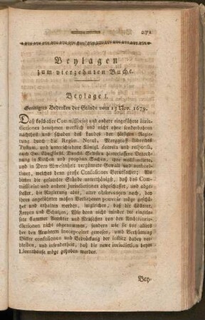 Beylagen zum vierzehnten Buche