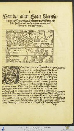 Von der alten Statt Jerusalem