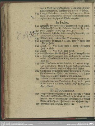 [Libri] In Duodecimo