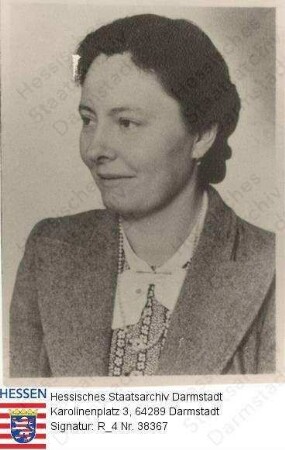 Wexel, Irene geb. v. Tiedemann (1905-1994) / Porträt, Brustbild