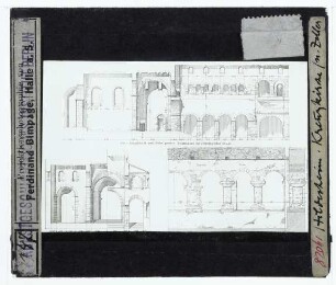 Hildesheim, Heilig-Kreuz-Kirche : Schnitte, Aufrisse