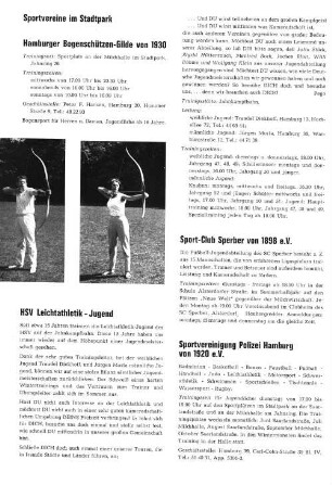 Sportvereine im Stadtpark